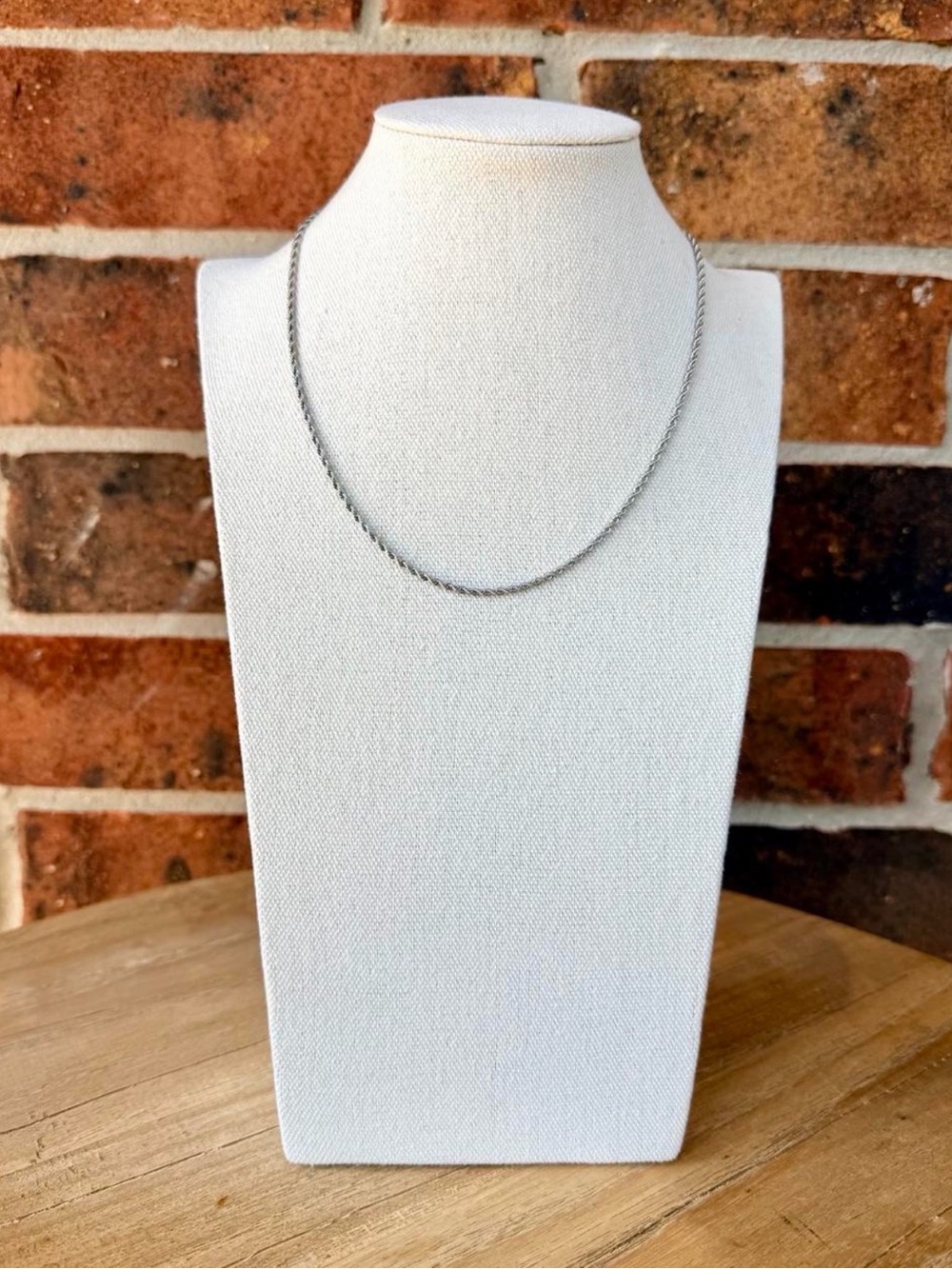 16” Stainless Steel Rope Chain Necklace